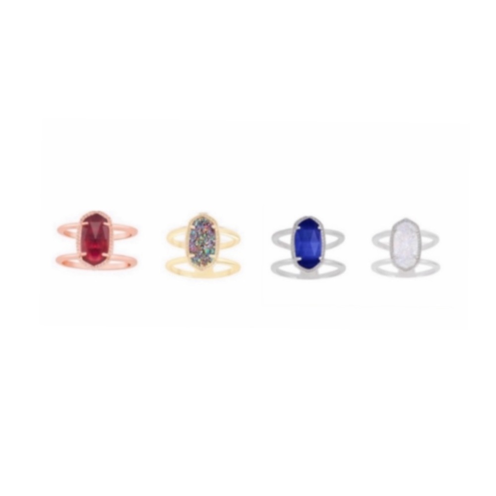 NEW Kendra Scott Rose Gold Elyse Ring - Berry - Picture 3 of 7